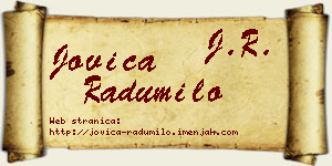 Jovica Radumilo vizit kartica